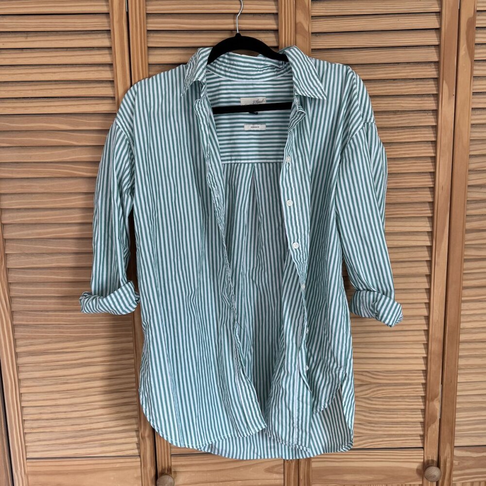 Oversized Green Button up shirt